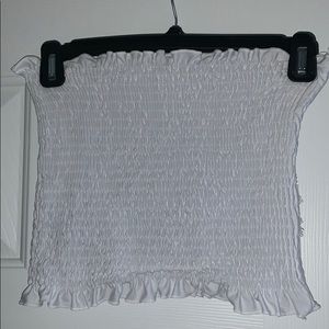 Stun by white tube top